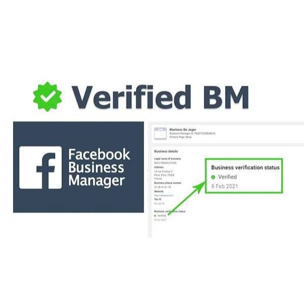 BM Verif Akun Iklan 3 Limit 50$ + FB  Personal