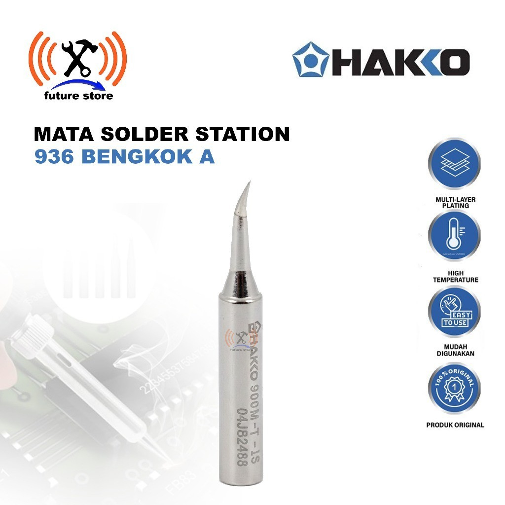 HAKKO 936 MATA SOLDER STATION - MATA SOLDERING BENGKOK A ORIGINAL - SOLDERING TIP UNTUK HAKKO 936