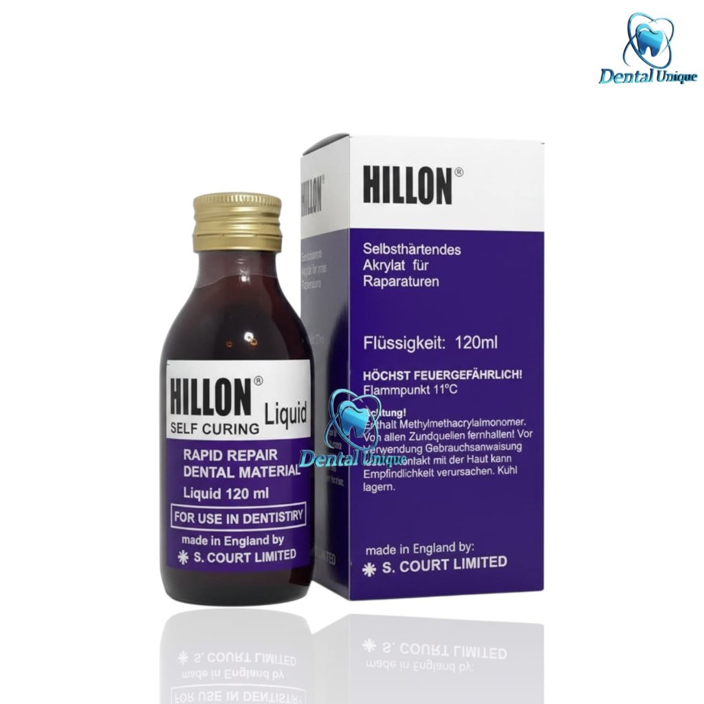 Liquid Hillon 120ml Self Cure Acrylic Rapid Repair Dental Material/Hilon Liquid Bahan Lem gigi