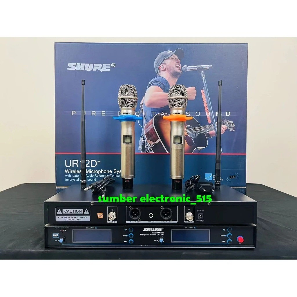 Mic Wireless Shure Ur12d+/ Ur12d / Ur12d+