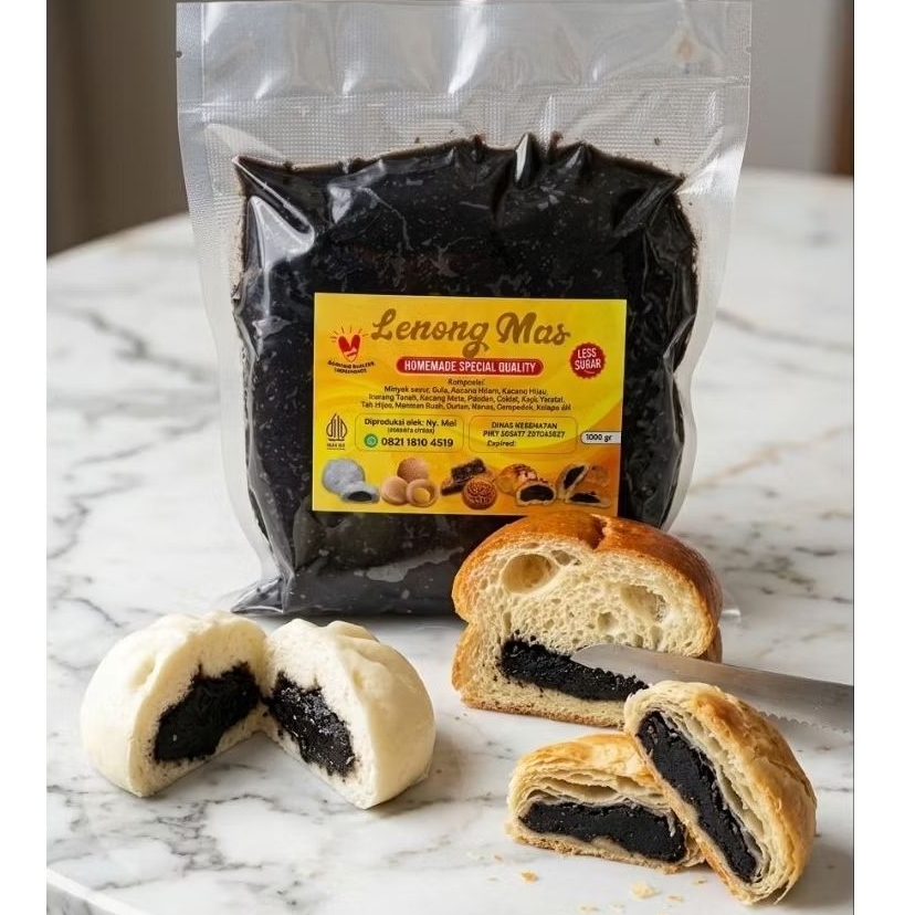 Isian Tausa hitam/ filling kacang merah / tausa mooncake 1 kg (Lava/Melted)