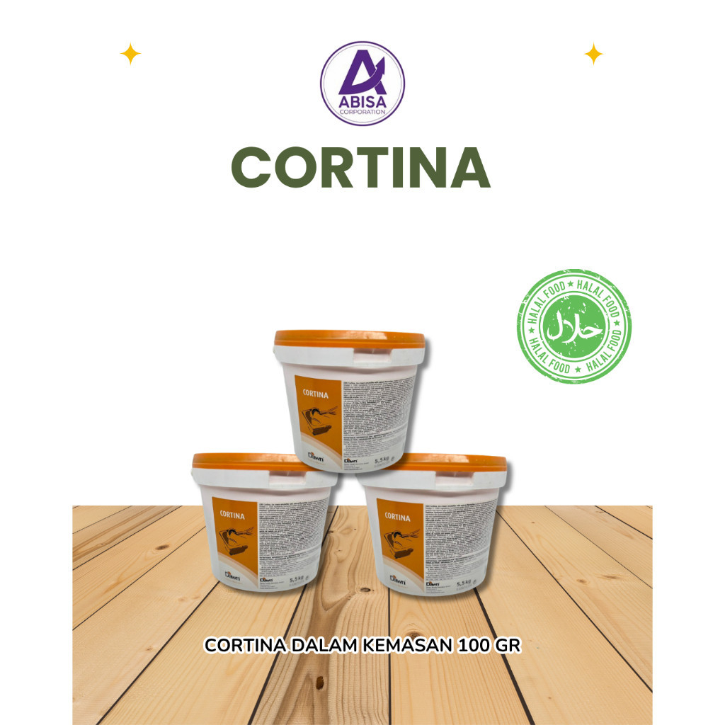 Cortina Emulsifier 100 Gram - Ice Cream Emulsifier - Pengemulsi Es Krim - Pengembang dan Pelembut Es