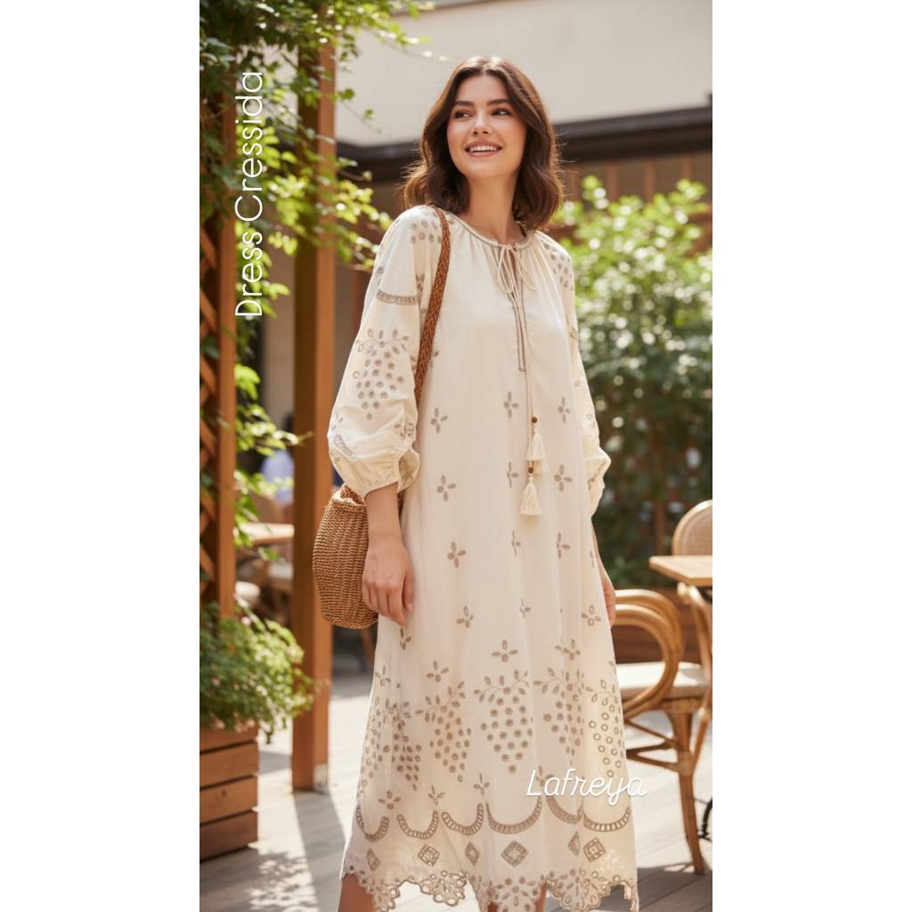 Cleome Lafreya Gamis Cressida Fashion Muslim Wanita LFY