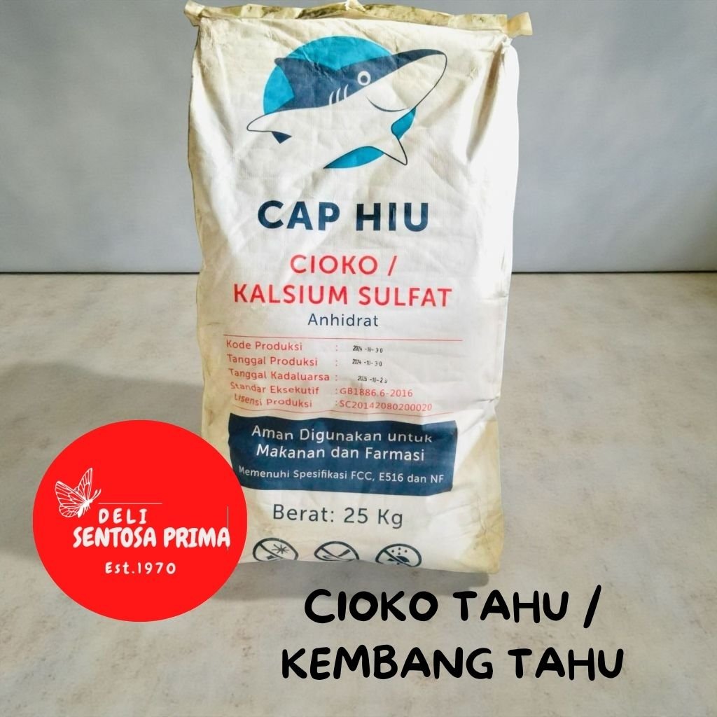 KALSIUM SULFAT / CIOKO CAP HIU FOOD GRADE PK @1KG