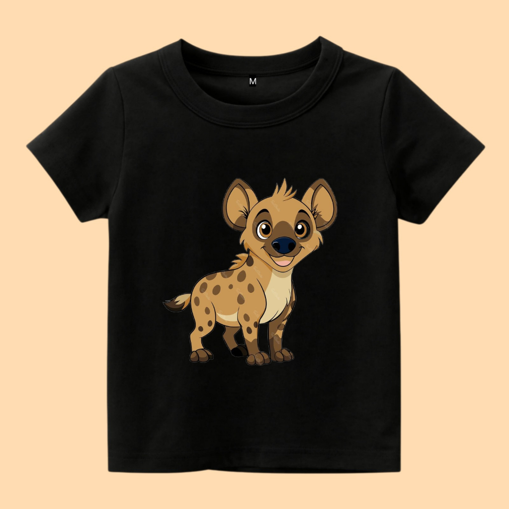 Baju kaos anak gambar Hewan hyena