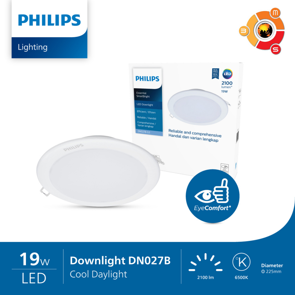 PHILIPS LED DOWNLIGHT 19W DN027B G3 PHILIPS INBOW BULAT LAMPU LED PHILIPS PLAFON