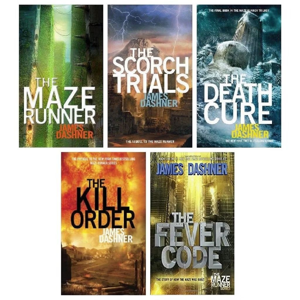 The Maze Runner by James Dashner|The Maze Runner|The Scorch Trials|The Death Cure|The Kill Order|The
