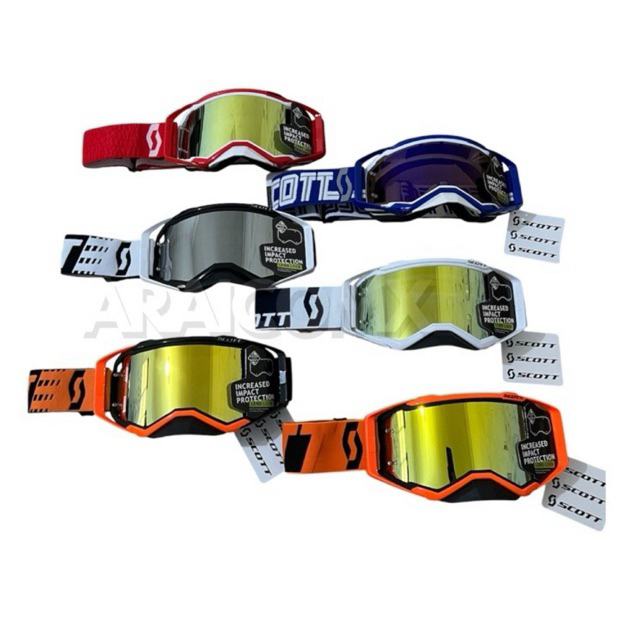 KACAMATA MOTOCROSS GOOGLE SCOTT PROSPECT FULLSET 2 LENSA GOGGLES CROSS