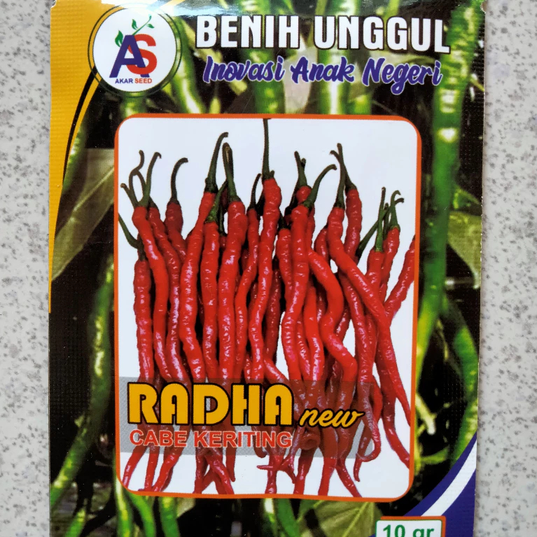 Benih Cabe Merah Keriting RADHA 10 Gram - CMK RADHA - Bibit Cabai Kriting RADHA Rada