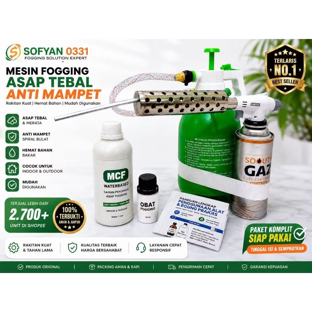 TERLARIS Alat Fogging Mini Mesin Fogging Portable Siap Pakai Asap Tebal
