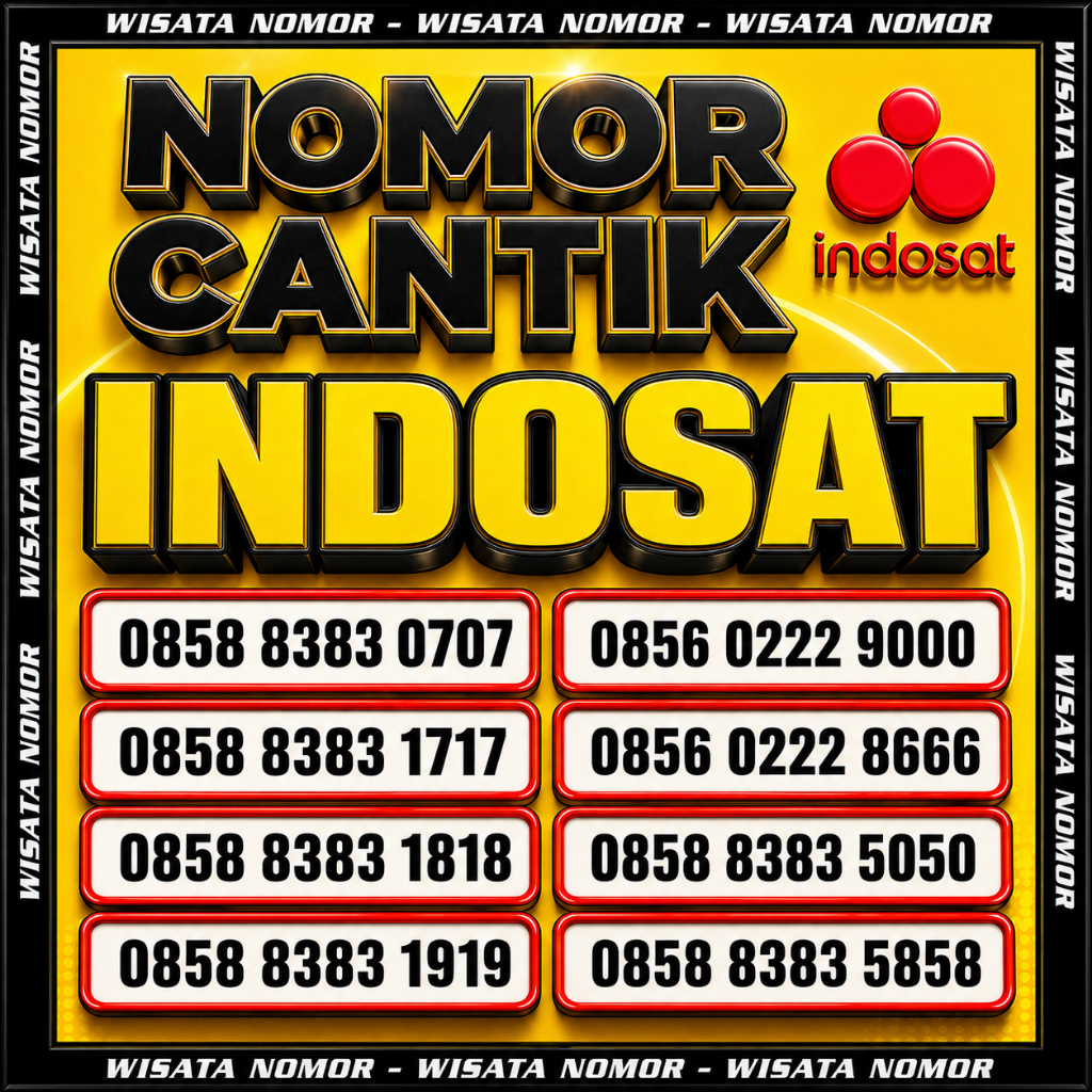 nomor cantik indosat ooredoo kartu indosat cantik murah 5G prabayar