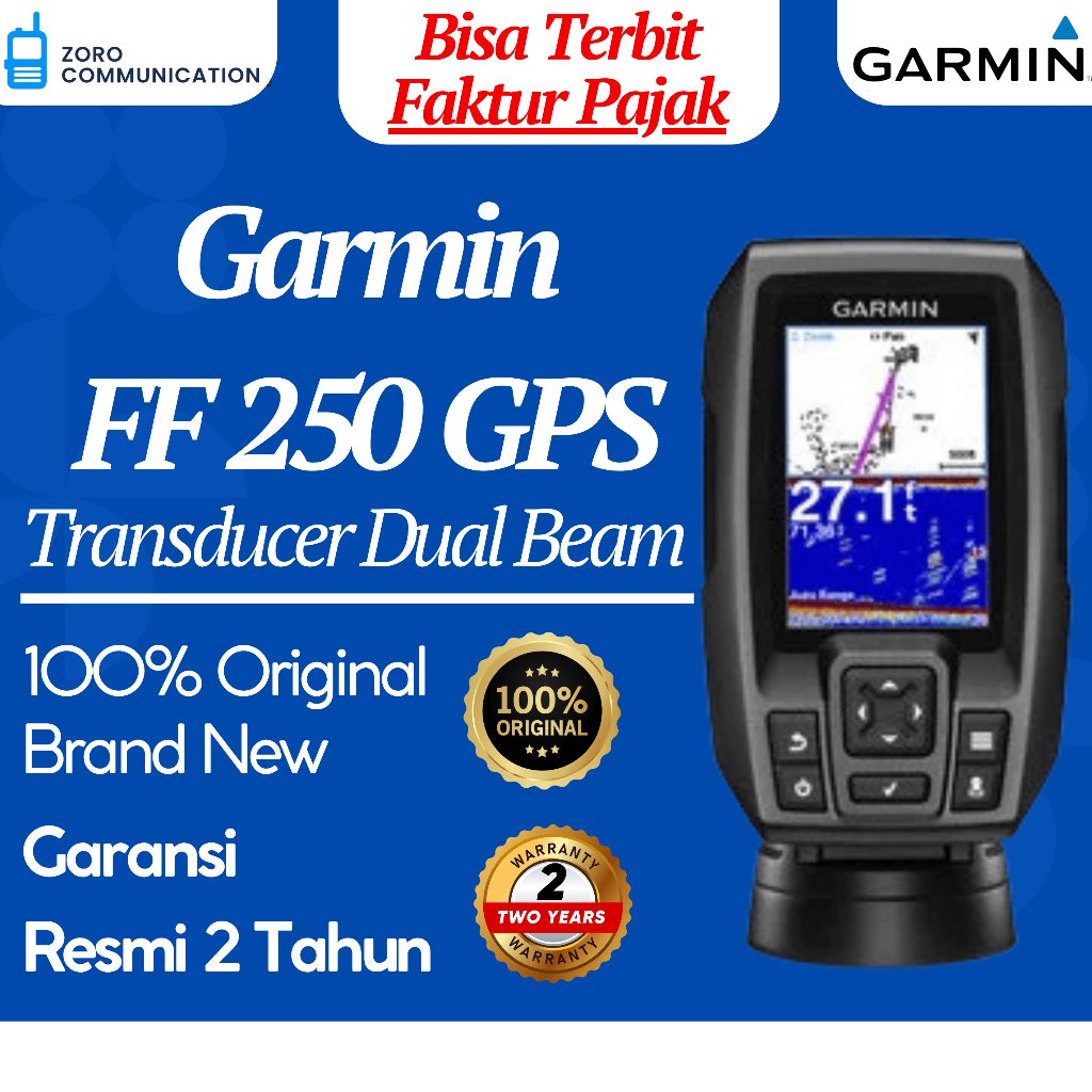 Garmin FF 250 GPS – Fishfinder & GPS Baru Garansi Resmi 2 Tahun 100% Original Garmin FF250 Garmin FF