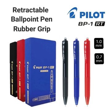 PILOT  Ballpoint Pen BP-1RT Fine/ Medium (1pcs) | Tebal Mata Tinta  0.7mm Anti Macet Made In Japan