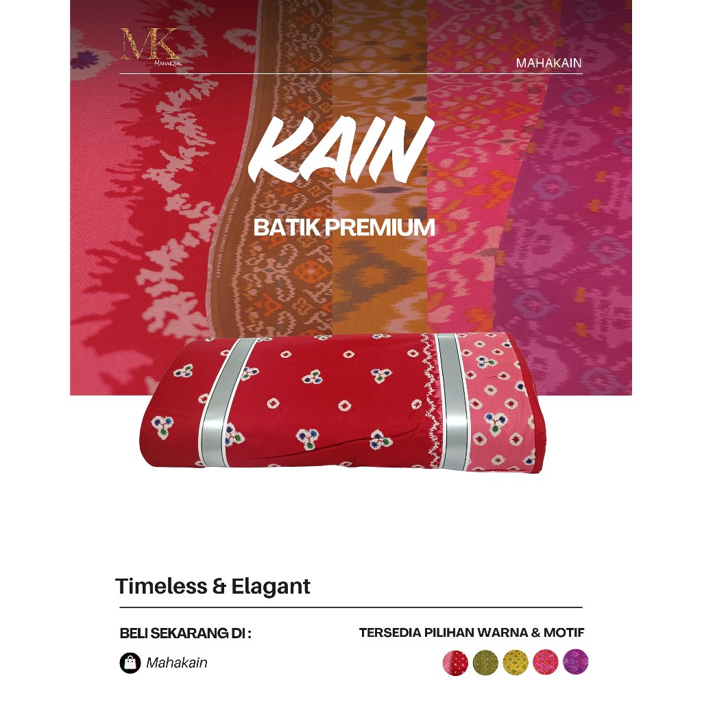 Kain Batik Jumputan Meteran Bahan Katun Wolfis