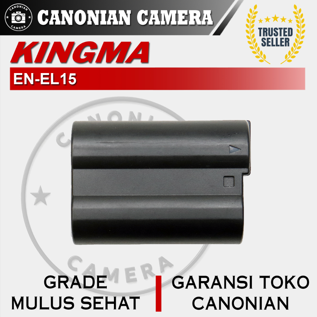 Battery Baterai Kingma EN-EL15 Second For Nikon D7000 / D7100 / D7200 / D600 / D610 / D750 / D800