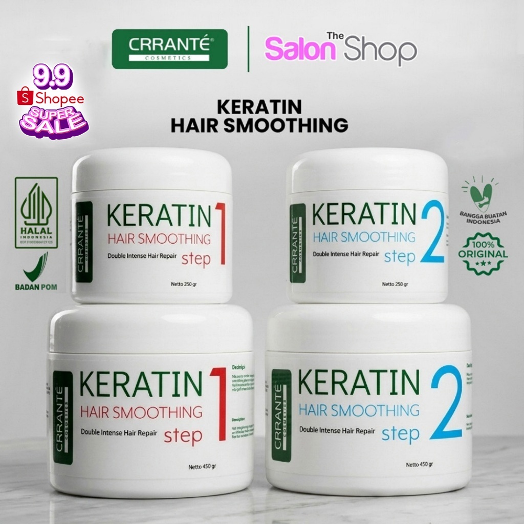 Crrante Keratin Hair Smoothing | Straightener Rebonding Opti Straight Pelurus Rambut | gdkd01