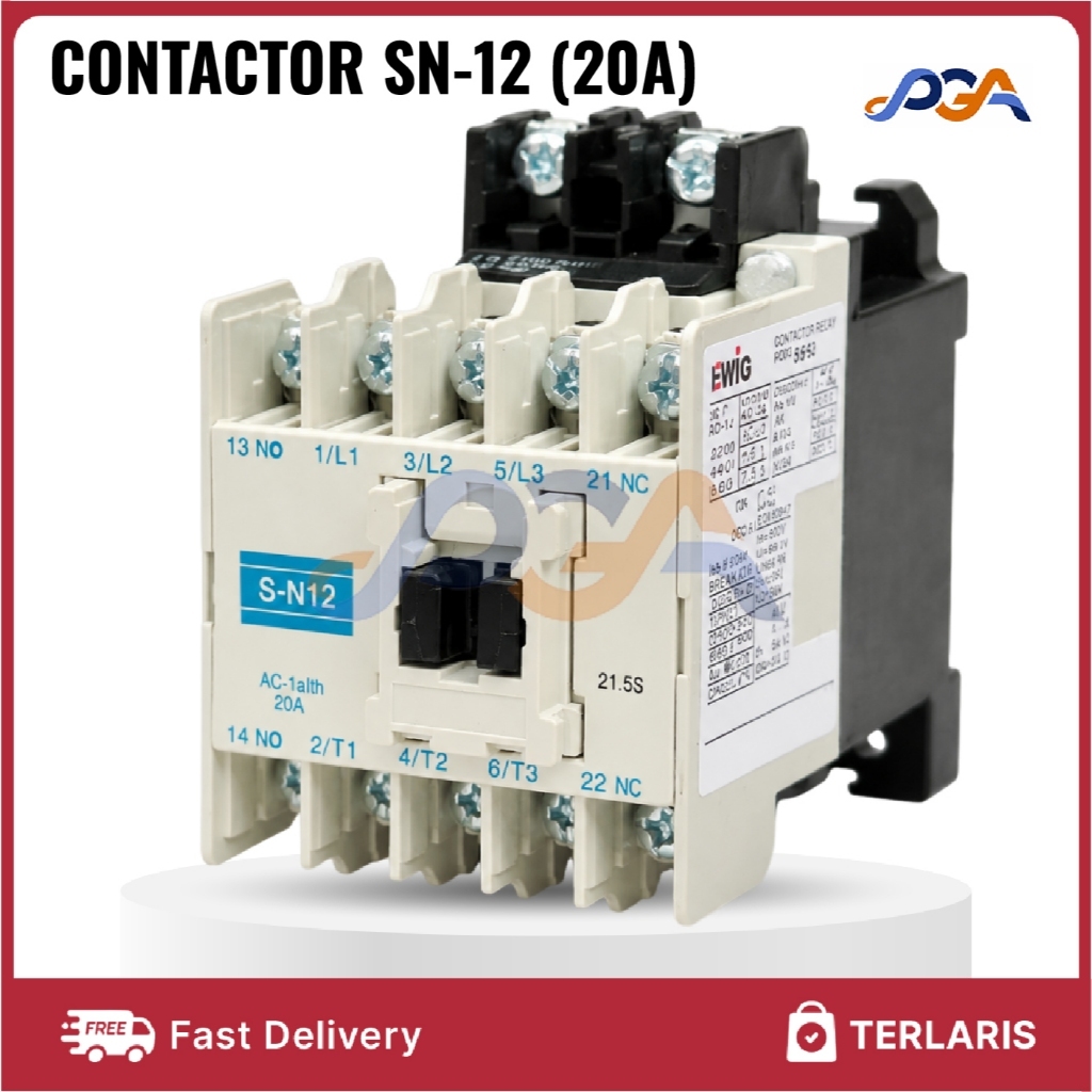 CONTACTOR SN-12 (20A) / KONTACTOR SN-12 (20A)