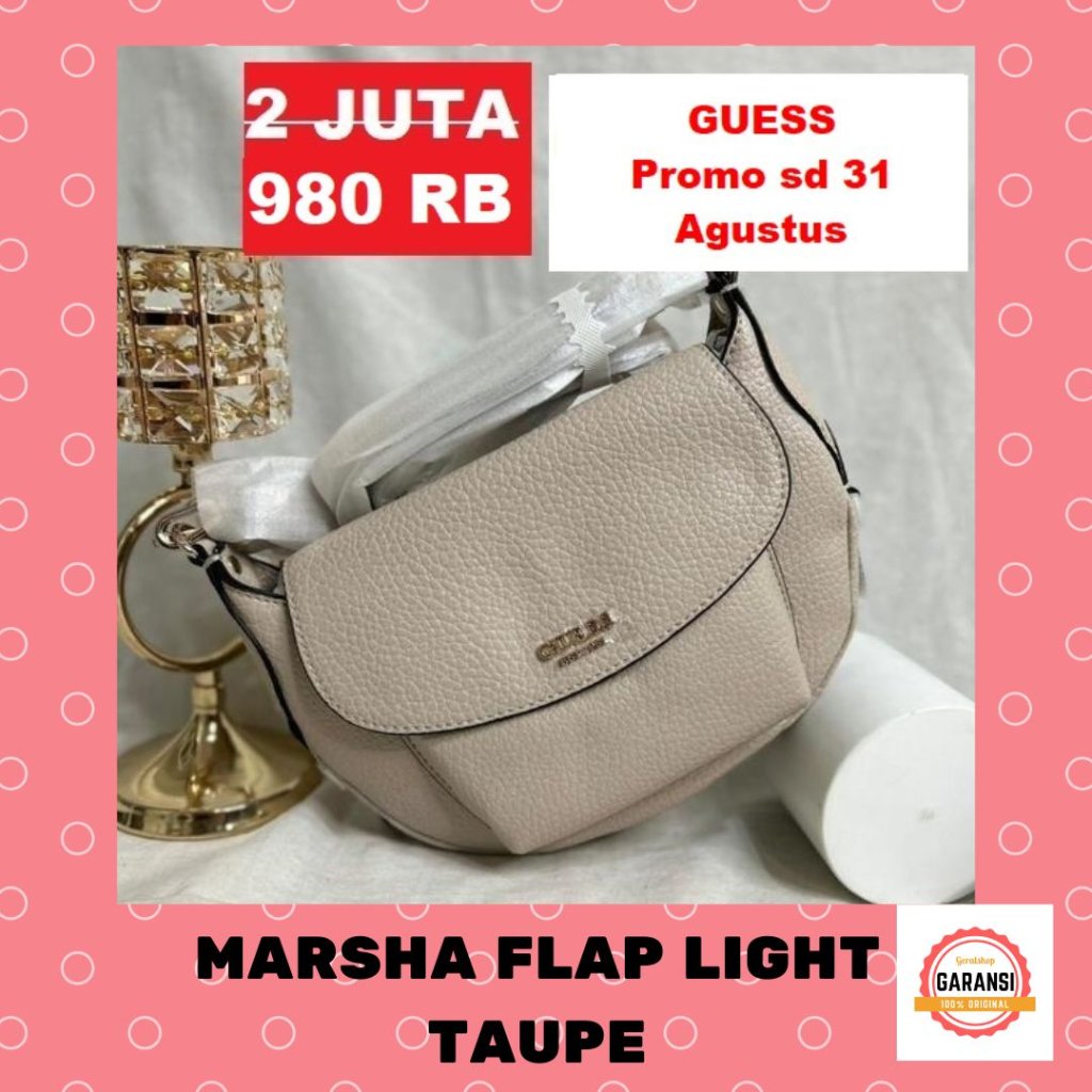 Tas Guess shoulder bag wanita seri MARSHA FLAP 100% original