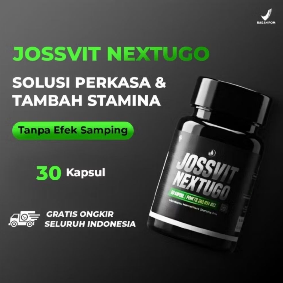 JossVit Nextugo Original Suplemen Herbal Kesehatan 30 Kapsul BPOM
