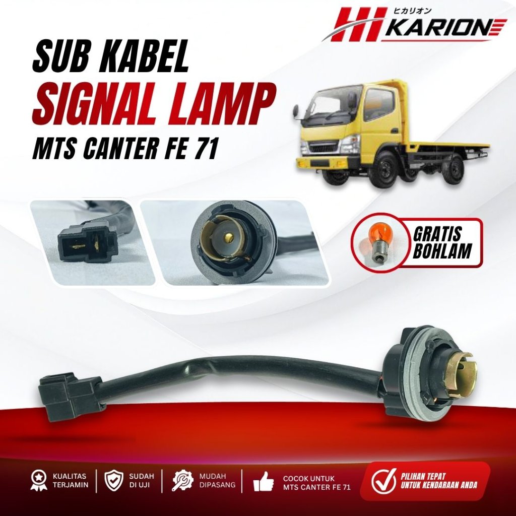 Sub Kabel Signal Lamp Truck MTS Canter FE 71 Soket Lampu Sein Anti Longgar Kualitas Premium Gratis B