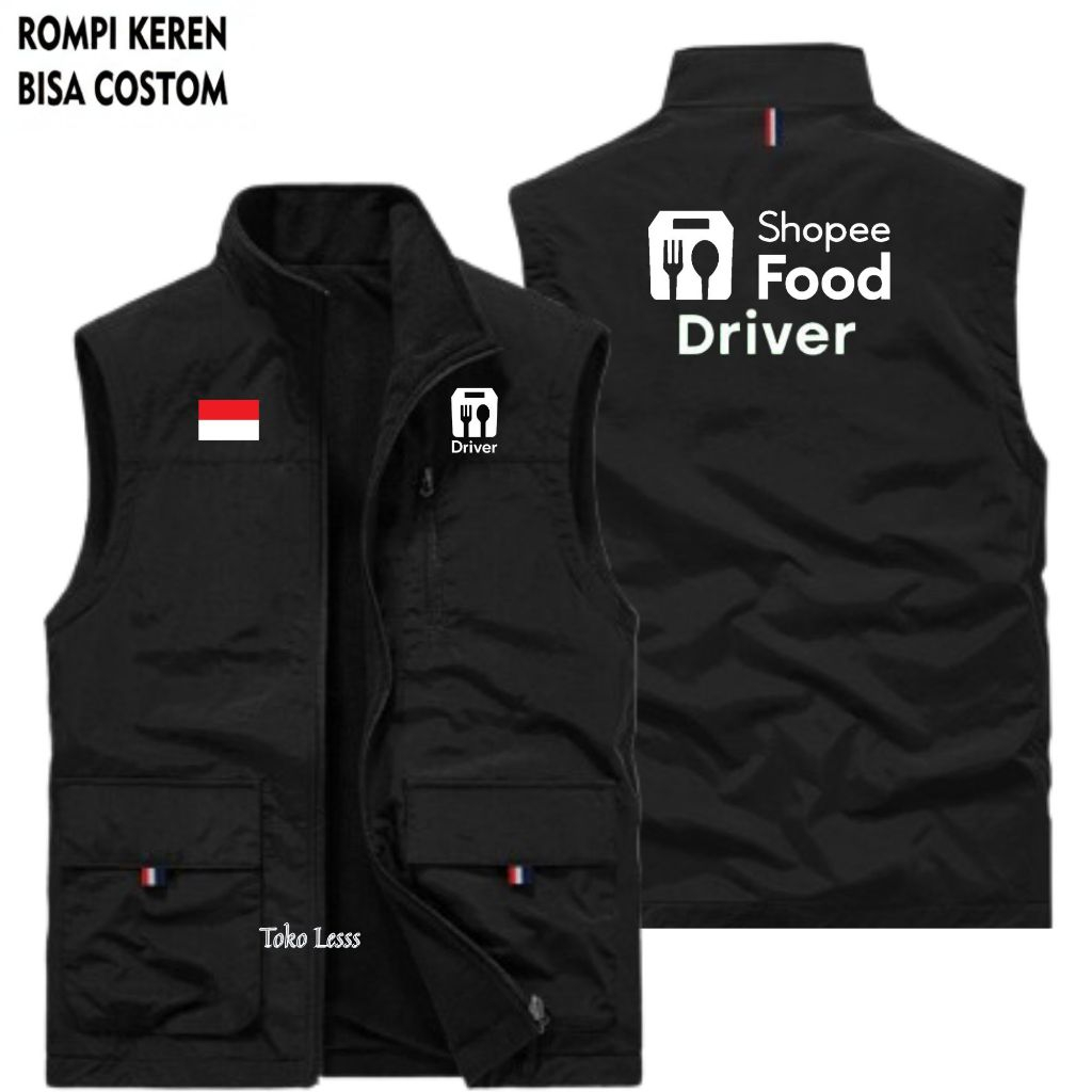 Rompi Motor Driver  Rompi Shopee Food, Rompi Kurir Shopee Food
