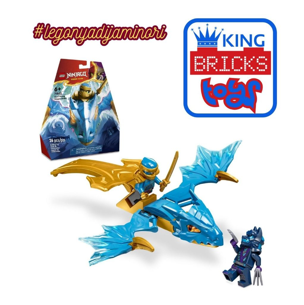 Mainan Anak LEGO 71802 Nya Rising Dragon Strike - NINJAGO LEGO Original Robot Ninja Murah Jakarta