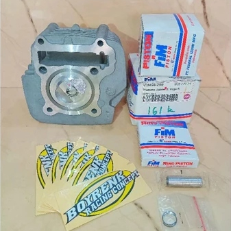 CYLINDER BLOK PISTON SEHER YAMAHA JUPITER Z 57 57.5 58 58.5 59 SET BORE UP 150CC - BOYRENK