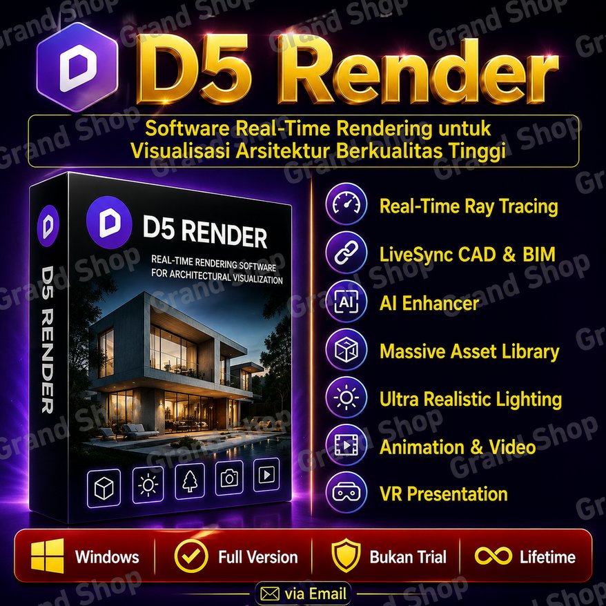 D5 Render 2.6.1.0423  - Full Version, Lifetime
