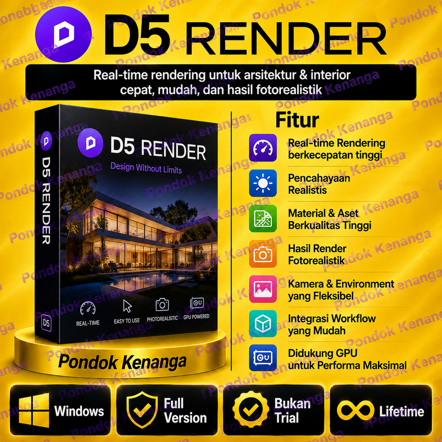 D5 Render 2.6.1.0423 - Full Version, Not Trial