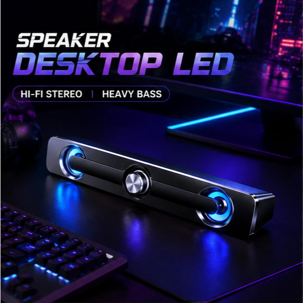 SADA Speaker Desktop Bluetooth HiFi Stereo Lossless Decoding AUX 3W