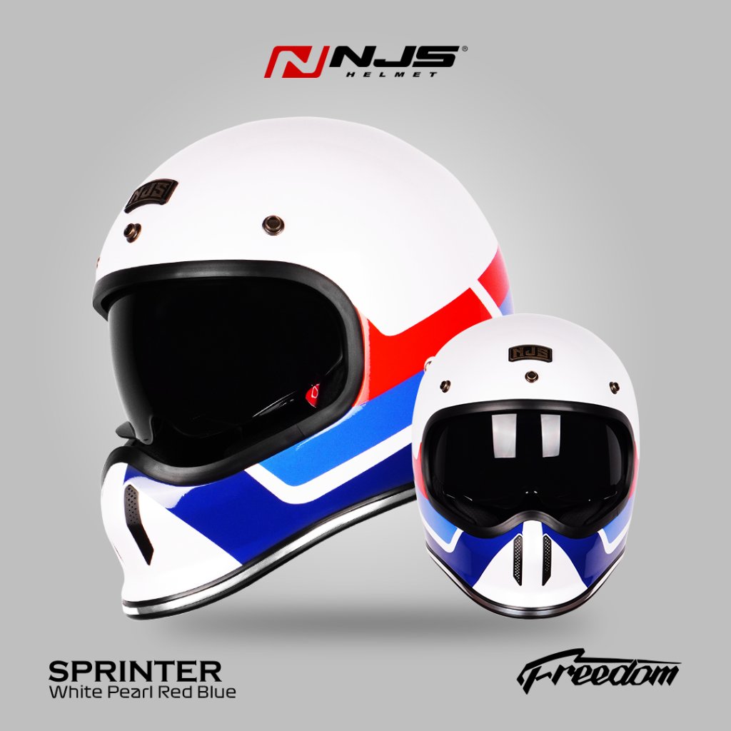 NJS FREEDOM SPRINTER - Helm Full Face | NJS | NJS freedom | Freedom | Freedom Motif | NJS ORI | NJS 