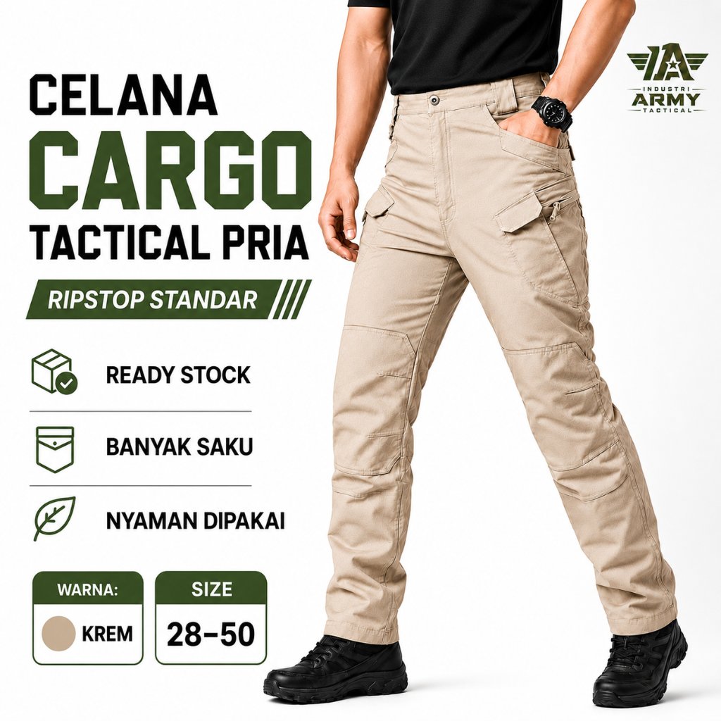 PDL Cargo Tactical Celana PDL Cargo Tactical Polisi Paspampres Militari Outdor