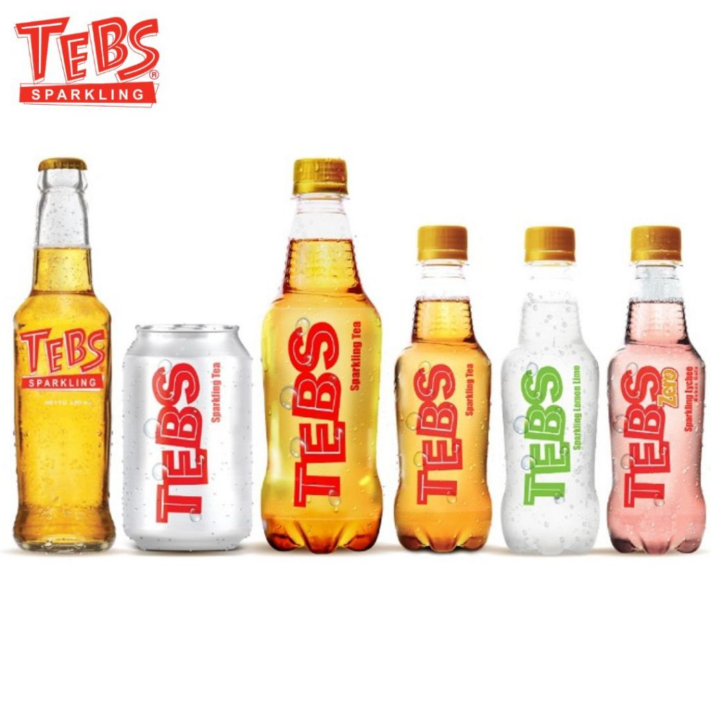 TEBS Sparkling Tea Semua Rasa (Original, Lemon Lime dan Sparkling Lychee) dan Ukuran (230ml, 300ml, 