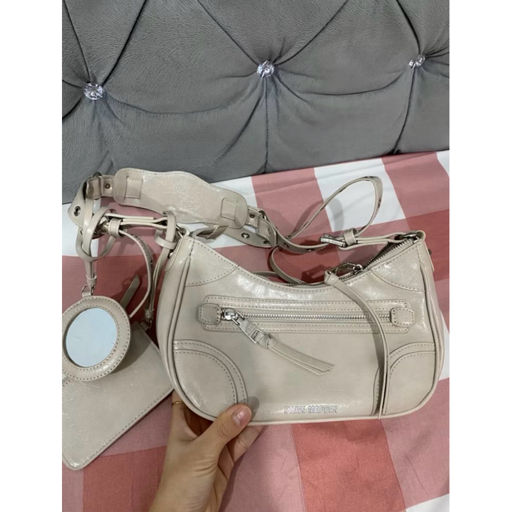 Preloved Tas Steve Madden Bglowing Bone
