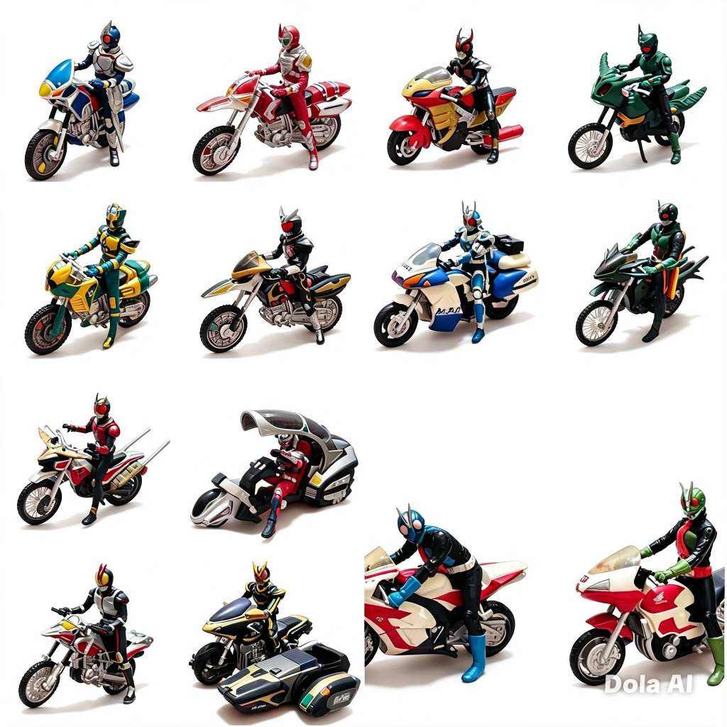Motor Chronicle Kamen Rider Kuuga Agito Faiz Blade Ryuki Bandai Action Figure