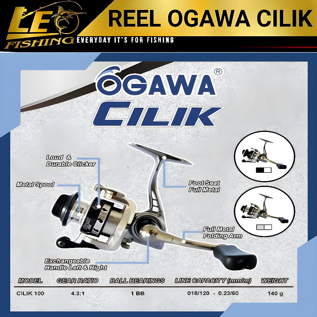 REEL  OGAWA  CILIK  100  REEL  PANCING  MINI