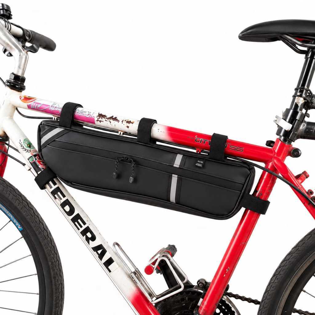 TAS FRAME BAG SEPEDA OSKAR TEBAL AWET WATERPROOF ,TOURING ,GUNUNG ,FEDERAL ,MTB ,VIXIE ,ROAD BIKE ,C