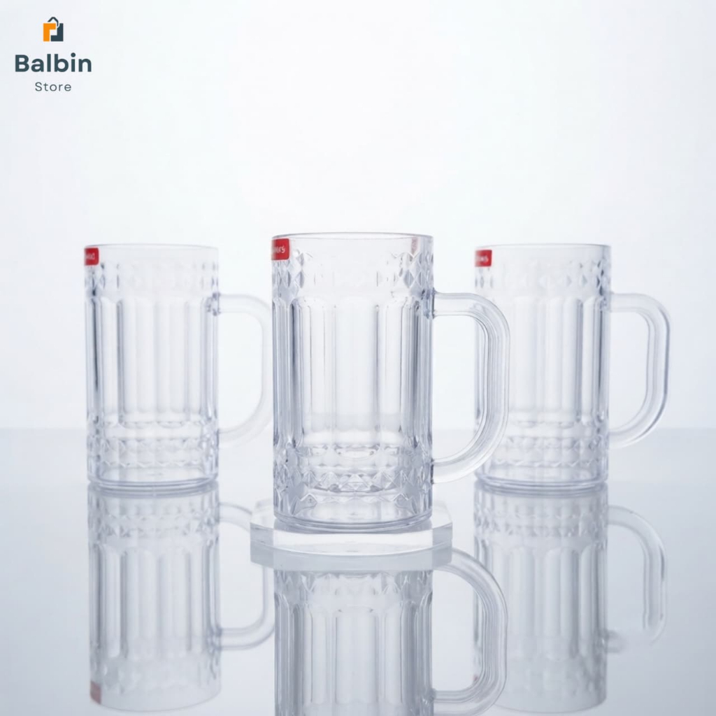 PROMO 4 PCS GELAS PLASTIK KRISTAL