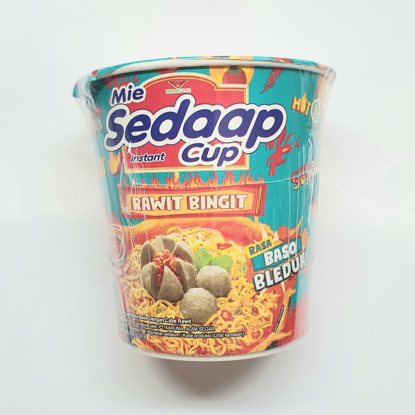 NOODLES/MIE INSTANT SEDAP CUP RASA RAWIT BASO BLEDUK SATUAN