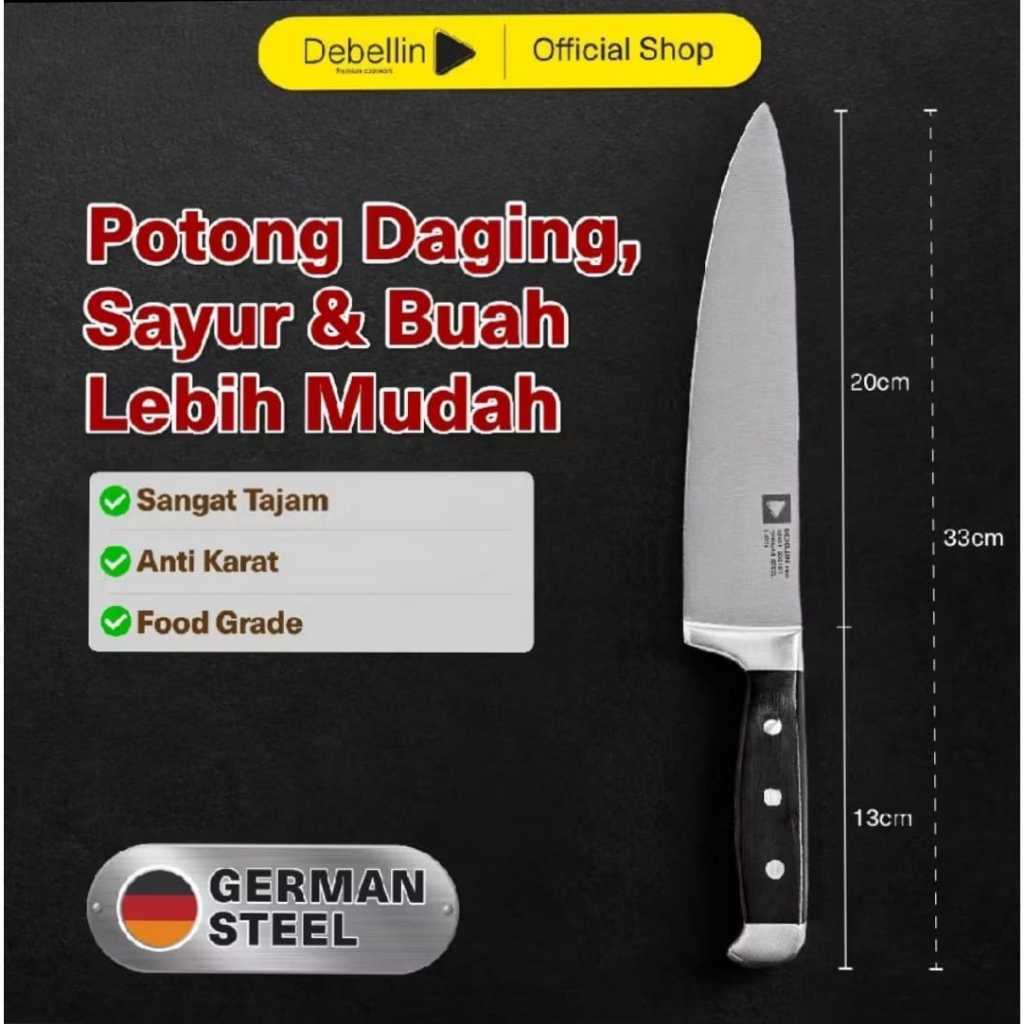 Debellin CHEF KNIFE 8” Messer Pro Premium German Stainless Steel 4116