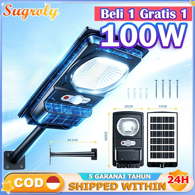 Lampu Jalan Tenaga Surya 3 modes motion sensor lampu tenaga surya otomatis outdoor 0 tagihan listrik