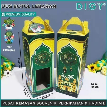 DIGY Paper Bag Botol / Tas Botol / Paper Bag Souvenir Toples Jar 500 ml / Paper Toples / Paper Box