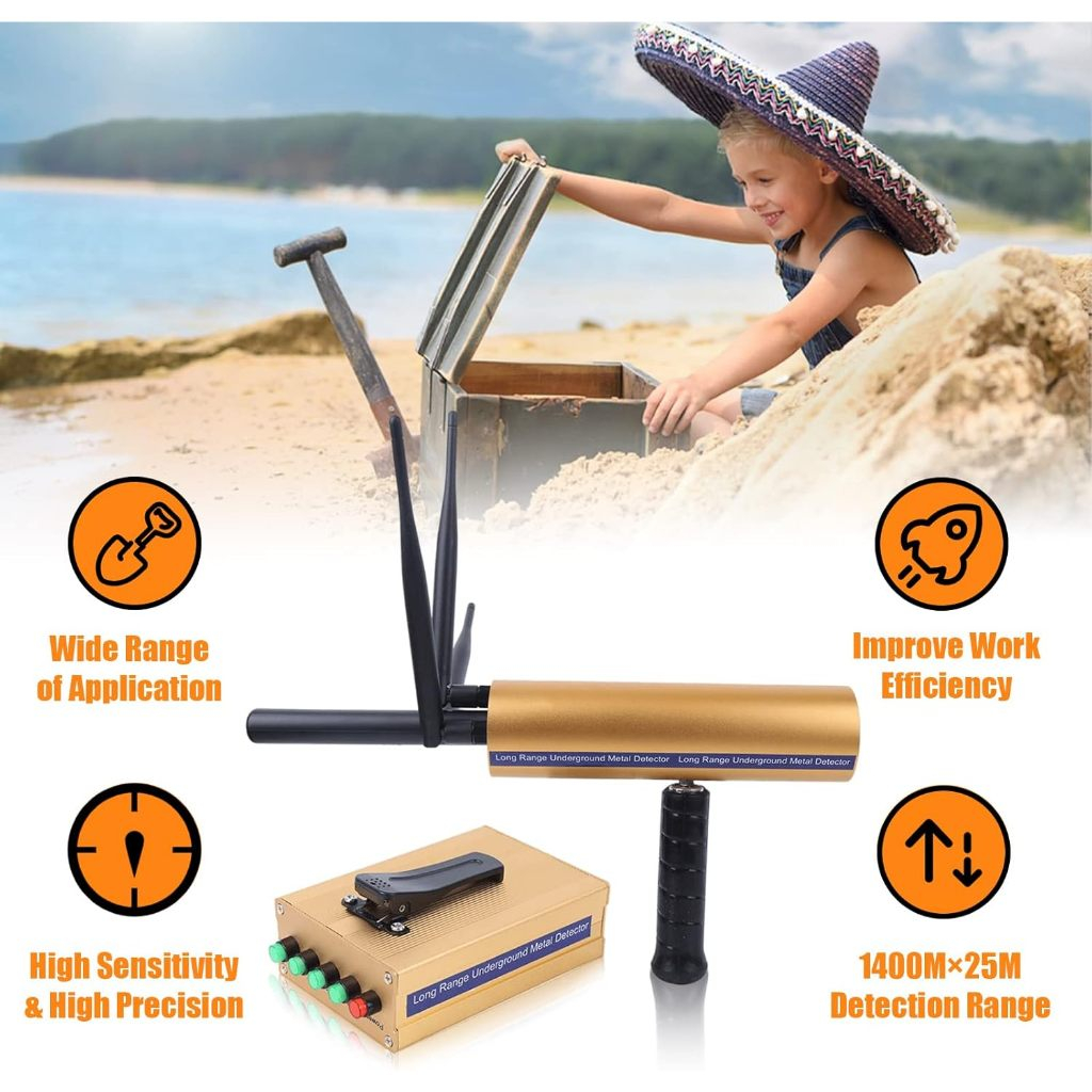 Metal Detektor Emas Logam Jarak Jauh AKS 3D Deteksi Emas Perak High Precision High Sensitivity Porta