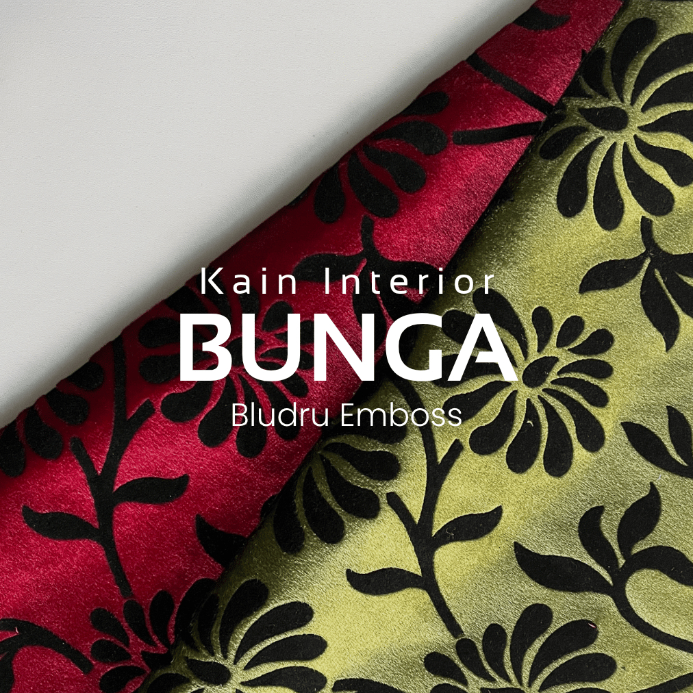 Casa Royal [BUNGA]  Kain Sofa Bludru/Kain Beludru Motif Bunga/Kain Velvet Emboss/Bahan Jok Kursi Sof