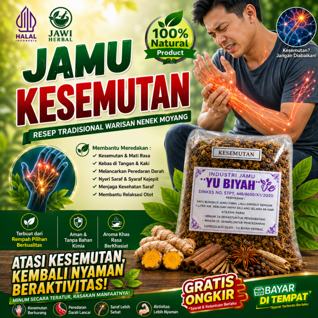 KESEMUTAN Obat Kesemutan Kebas Kram Baal Mati Rasa Herbal v7