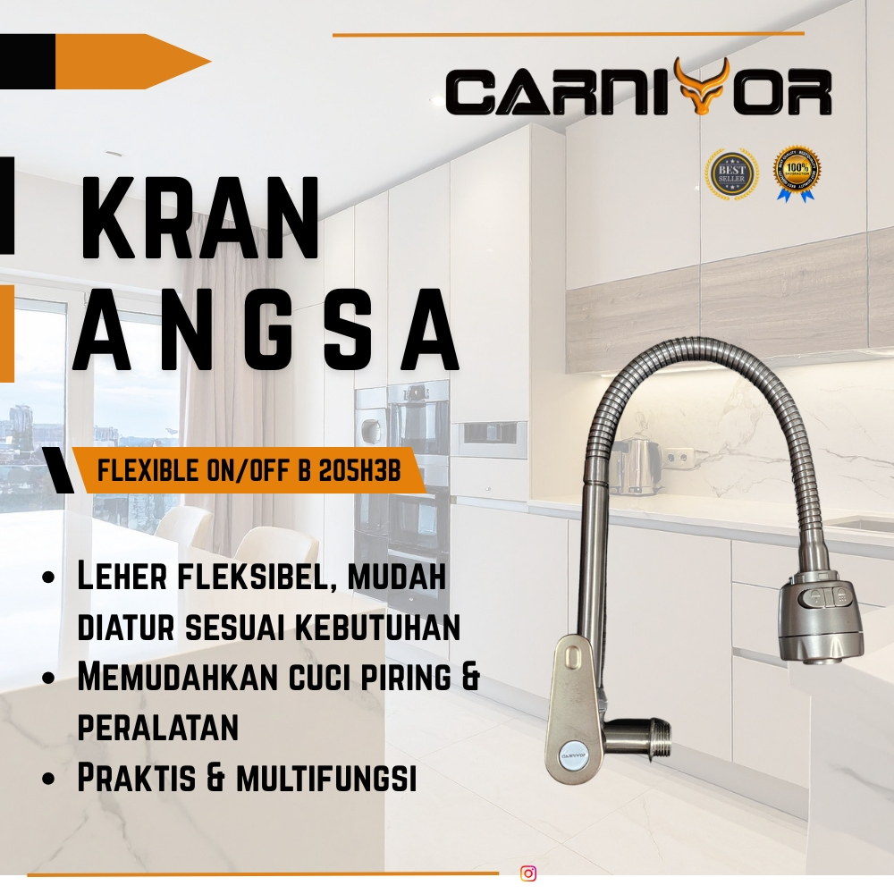 KRAN ANGSA/ KRAN ANGSA CARNIVOR /KRAN ANGSA FLEXIBEL /KRAN ANGSA KROM KRAN ANGSA STAINLESS /KRAN ANG