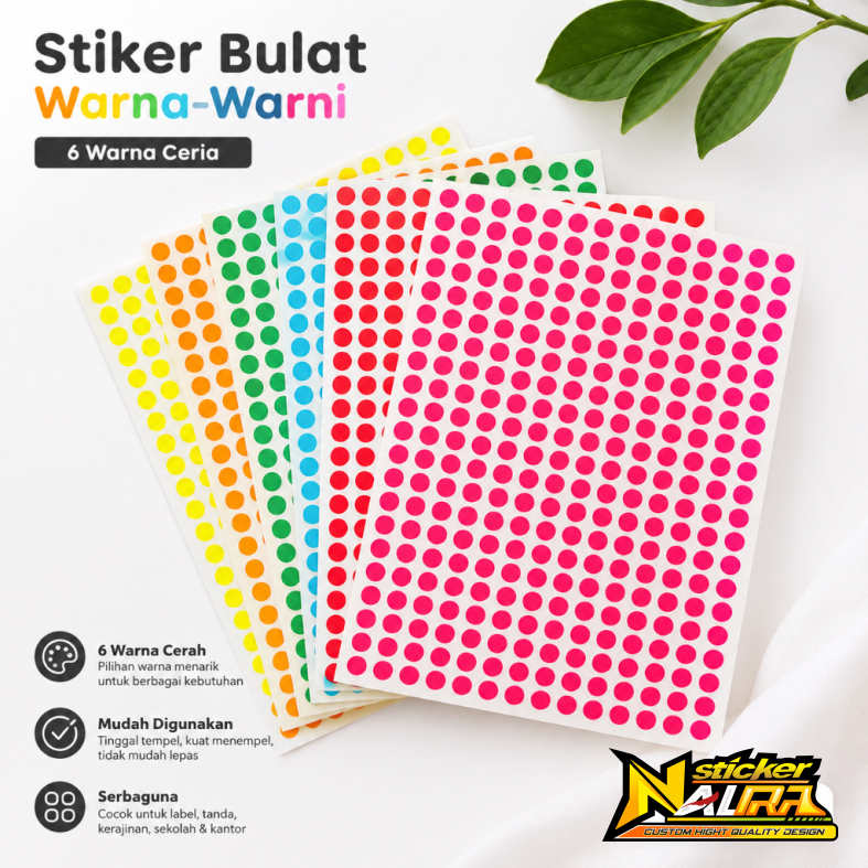 Label Stiker Bulat Warna 97 & 114 Reward Sticker Putih Label Sticker 116 & 118 Label QC
