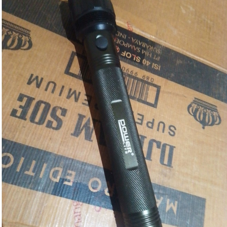 Senter Powerlite LED Azko Ace Hardware 150 Lumens Baterai 3 x D Aluminium Tahan Air