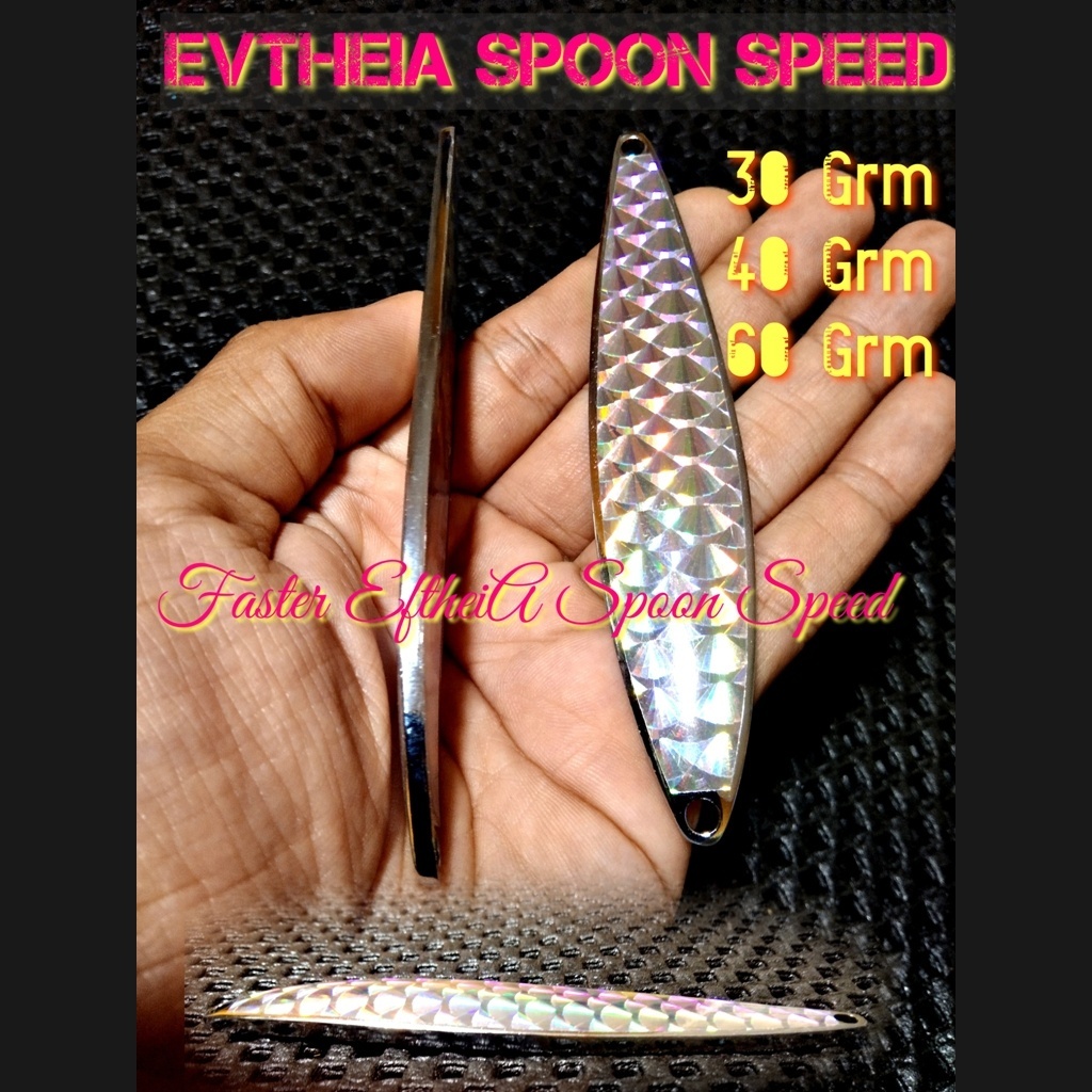 Spoon STIKER motif  sisik Ikan model SPEEDY Galvanis / 30gr 40gr dan 60gr/ Umpan Casting / Lure Cast