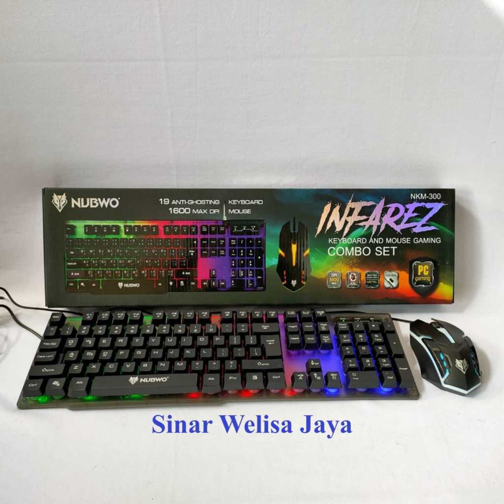 nubwo NKM-300 Keyboard Mekanis Kabel USB